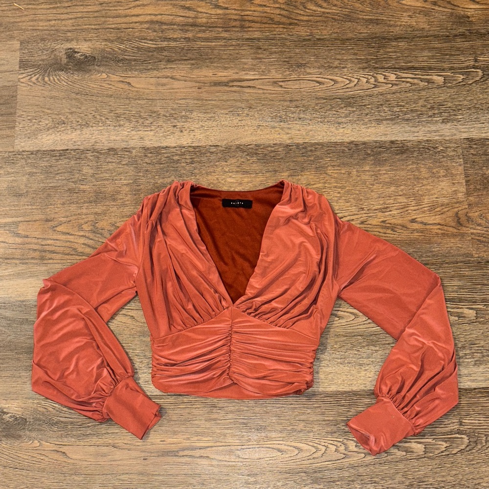 Elegant Rust orange  Women's Top size Small